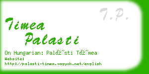 timea palasti business card